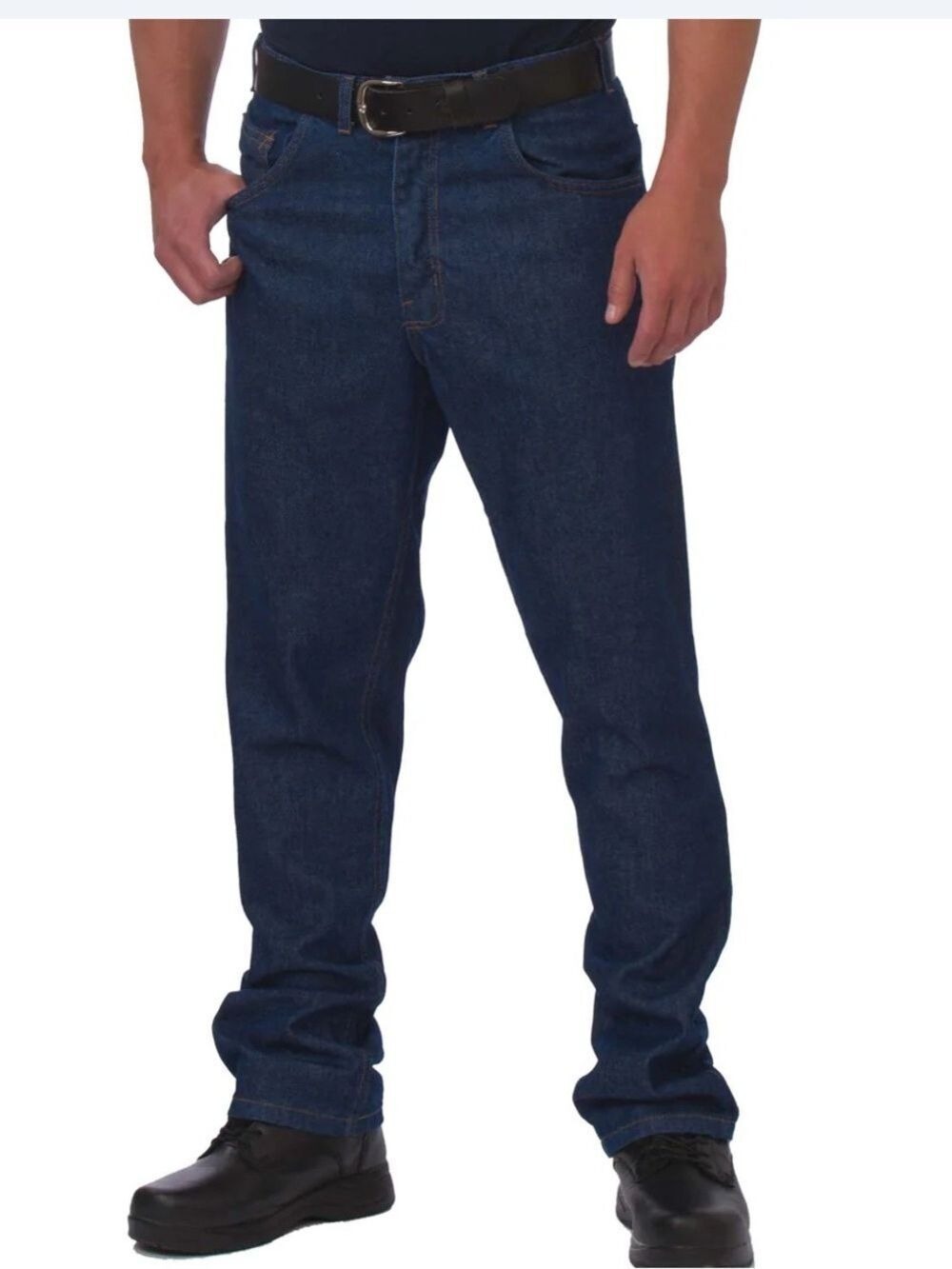 BIG BILL Flame Resistant Relaxed Fit Jeans - Pre-washed 5 pockets blue sz 38